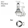 BOMBILLA HALOGENA M-TECH H11 12V 55W PGJ19-2