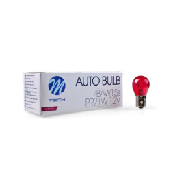 BOMBILLA M-TECH PR21W 12V 21W BAW15S RED