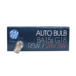 BOMBILLA M-TECH G18 BA15S 24V/5W CLEAR