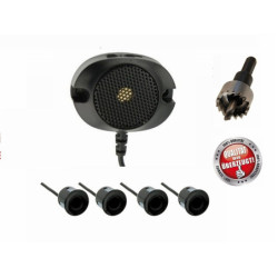 4-SENSOR PARKING ASSIST SYSTEM 4X 21,5MM  - BLACK BUZZER