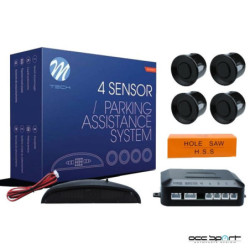 4-SENSOR PARKING ASSIST SYSTEM 4X 18MM - BLACK