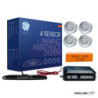 4-SENSOR PARKING ASSIST SYSTEM 4X 22MM - WHITE THIN DISPLAY
