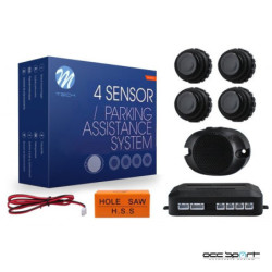 4-SENSOR PARKING ASSIST SYSTEM 4X 22MM - BLACK COLLAR