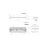 SIDE MARKET LED LIGHT 12V/24V RED M-TECH WMLHOR677