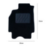 ALFOMBRA A MEDIDA OCC RENAULT MEGANE II M 3/5-DOOR 2002-12/2008 NEGRO NEGRO