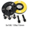 OMP SPEED SPACER SET D. CENT. WIDTH: 15MM PCD: 5X108 CB.H: 58.1 CB.W: 58.1 SCREW M12X1.25 CONICAL+14X1.5 CONICAL