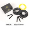 OMP SPEED DOUBLE CENTERING SPACER SET WIDTH: 15MM PCD: 5X108 CB.H: 63.4 CB.W: 63.4 OD: 139 M12X1.5 STUDS