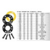 Set Separadores OMP 5Mm 5X114.3 66.1 M12X1.25+14X1.5 Conico