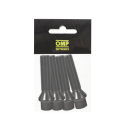 SET TORNILLOS OMP M12X1.5 LLAVE 17 LARGO 1.97" CONE