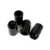 OMP SPEED SET OF 4 STAR NUTS M12X1.25 CONICAL LENGTH 36MM WRENCH 17/19 BLACK COLOR DIN 10.9