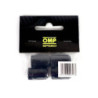 OMP SPEED SET OF 4 STAR NUTS M12X1.25 CONICAL LENGTH 36MM WRENCH 17/19 BLACK COLOR DIN 10.9