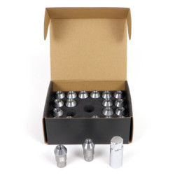 OMP Speed set 20 tuercas M12x1.25 llave 19 L: 40mm gris alu.7075