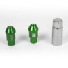 OMP Speed set 20 tuercas M12x1.25 llave 19 L: 40mm verde alu.7075