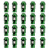 OMP Speed set 20 tuercas M12x1.25 llave 19 L: 40mm verde alu.7075