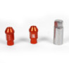 OMP Speed set 20 tuercas M12x1.5 llave 19 L: 40mm naranja alu.7075