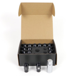 OMP Speed set 20 tuercas M14x1.5 llave 19 L: 40mm negro alu.7075