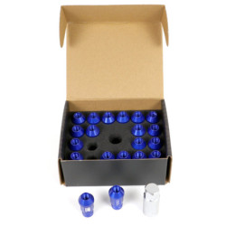 OMP Speed set 20 tuercas M14x1.5 llave 19 L: 40mm azul alu.7075