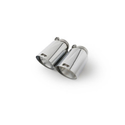 SET DE 2 COLAS REMUS DE 102MM CORTE RECTO Y ANGULADO CROMO