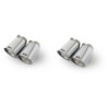 SET OF 4 REMUS TAILS OF 102MM STRAIGHT AND ANGLED CHROME