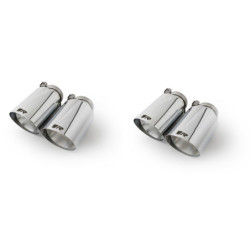 SET DE 4 COLAS REMUS DE 102MM CORTE RECTO Y ANGULADO CROMO