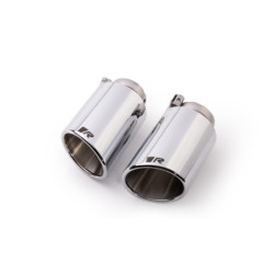 SET DE 2 COLAS REMUS DE 102MM ANGULADO Y LADEADO CROMO