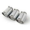 SET DE 3 COLAS REMUS DE 102MM CORTE RECTO Y ANGULADO CROMO