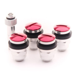 SET VALVULAS ALUMINIO JR V1 - RED