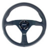 Volante plano piel de nappa brazos negros | OCC Sport