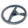 Volante plano piel de nappa brazos negros | OCC Sport