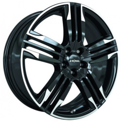 LLANTA RONAL R58 MCR 8.0X20 ET40 105X5 56.5 JETBLACK-WHITE RIM