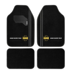 4 piece car mat set MOMO universal black/white | OCC Sport