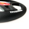 FUNDA VOLANTE MOMO ELEGANT UNIVERSAL NEGRO Y GRIS 38-39CM
