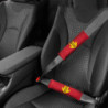 MOMO set 2 car seat belt shoulder pads red/yellow