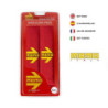 MOMO set 2 car seat belt shoulder pads red/yellow