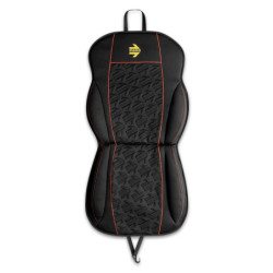 RESPALDO DE ASIENTO. ESTILO NEGRO ROJO