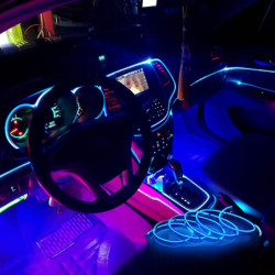 WIRE STRIP EL NEON FIBER OPTIC COLOR BLUE
