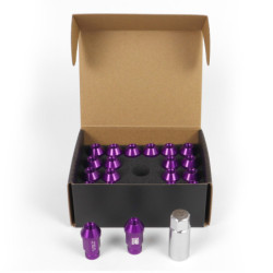 OMP Speed set 20 tuercas M14x1.25 llave 19 L: 40mm morado alu.7075