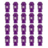 OMP Speed set 20 tuercas M14x1.25 llave 19 L: 40mm morado alu.7075