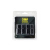 OMP SPEED SET OF 4 BLACK ALUMINUM WHEEL VALVES, TYRE VALVES