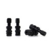 OMP SPEED SET OF 4 BLACK ALUMINUM WHEEL VALVES, TYRE VALVES
