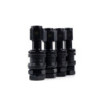 OMP SPEED SET OF 4 BLACK ALUMINUM WHEEL VALVES, TYRE VALVES