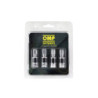 OMP SPEED SET OF 4 ALUMINUM WHEEL VALVES, SILVER, TYRE VALVES