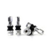 OMP SPEED SET OF 4 ALUMINUM WHEEL VALVES, SILVER, TYRE VALVES