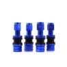 OMP SPEED SET OF 4 ALUMINUM WHEEL VALVES, BLUE, TIRE VALVES