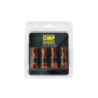 OMP SPEED SET OF 4 ALUMINUM WHEEL VALVES, ORANGE COLOR, TYRE VALVES