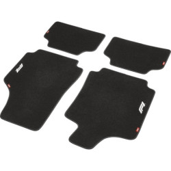Alfombra de coche CM480 4tlg Negro/Blanco