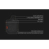 Alfombra de coche CM570 4tlg Negro/Rojo