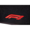 Alfombra de coche CM570 4tlg Negro/Rojo