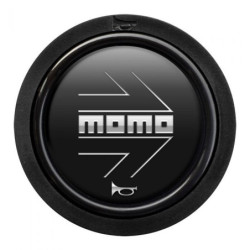 PACK 10 PULSADOR MOMO ARROW LOGO NEGRO MATE CROMADO 2CC F