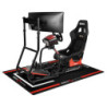 ALFOMBRA COCKPIT 180X120MM NEGRO/ROJO
